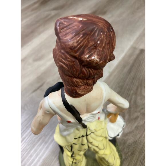 Vintage Porcelain Clown Figurine 9.5" Holding Umbrella & Hat Whimsical Decor - Picture 7 of 10